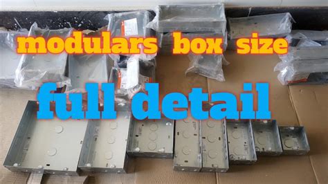 modular electrical box price|module box size list.